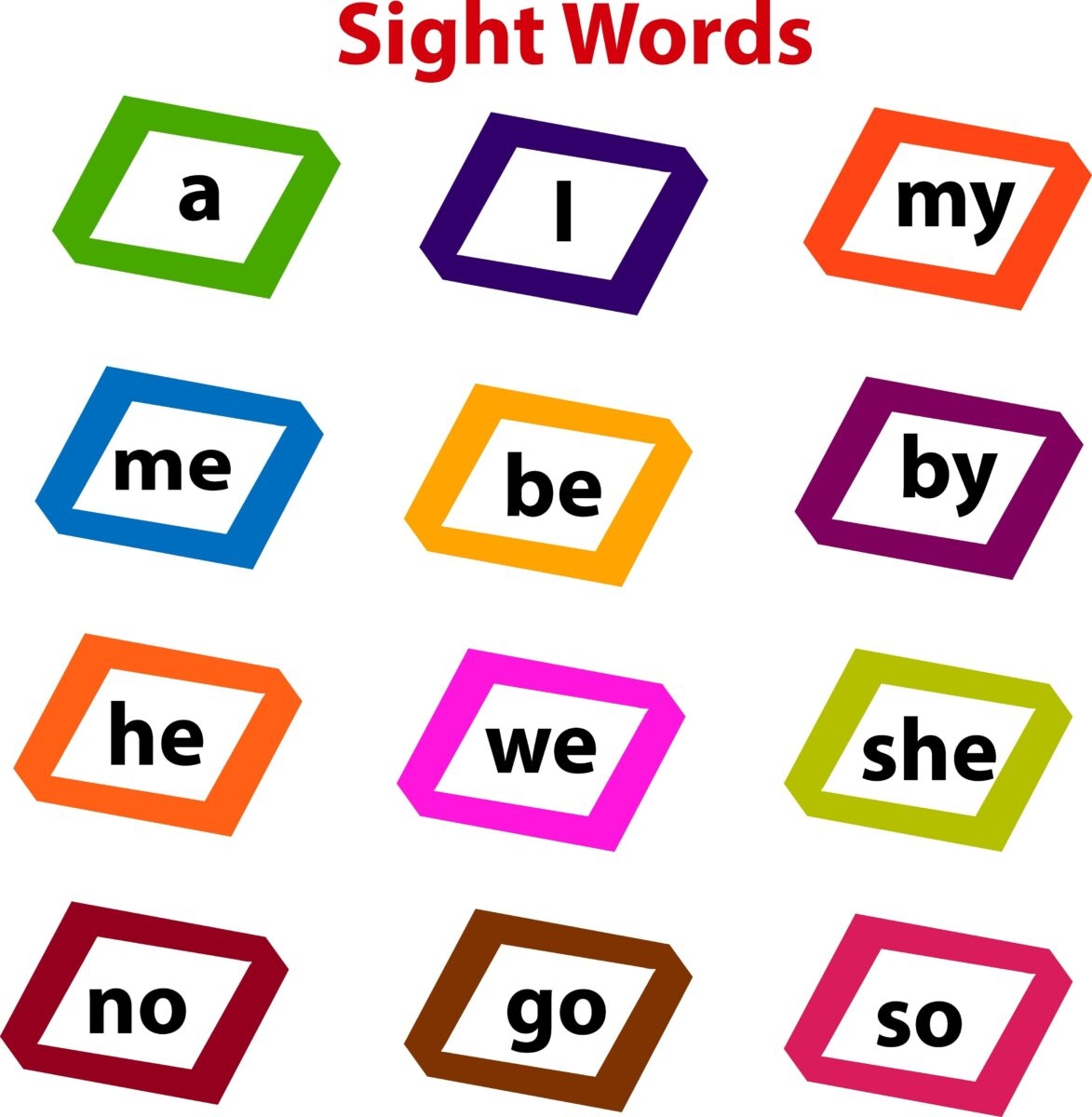 kindergarten sight words printables