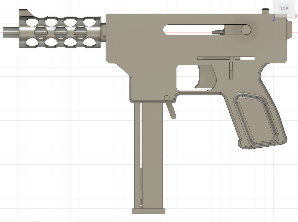  Kiss 9 Spring Powered Airsoft Pistol Free 3D File For Cults