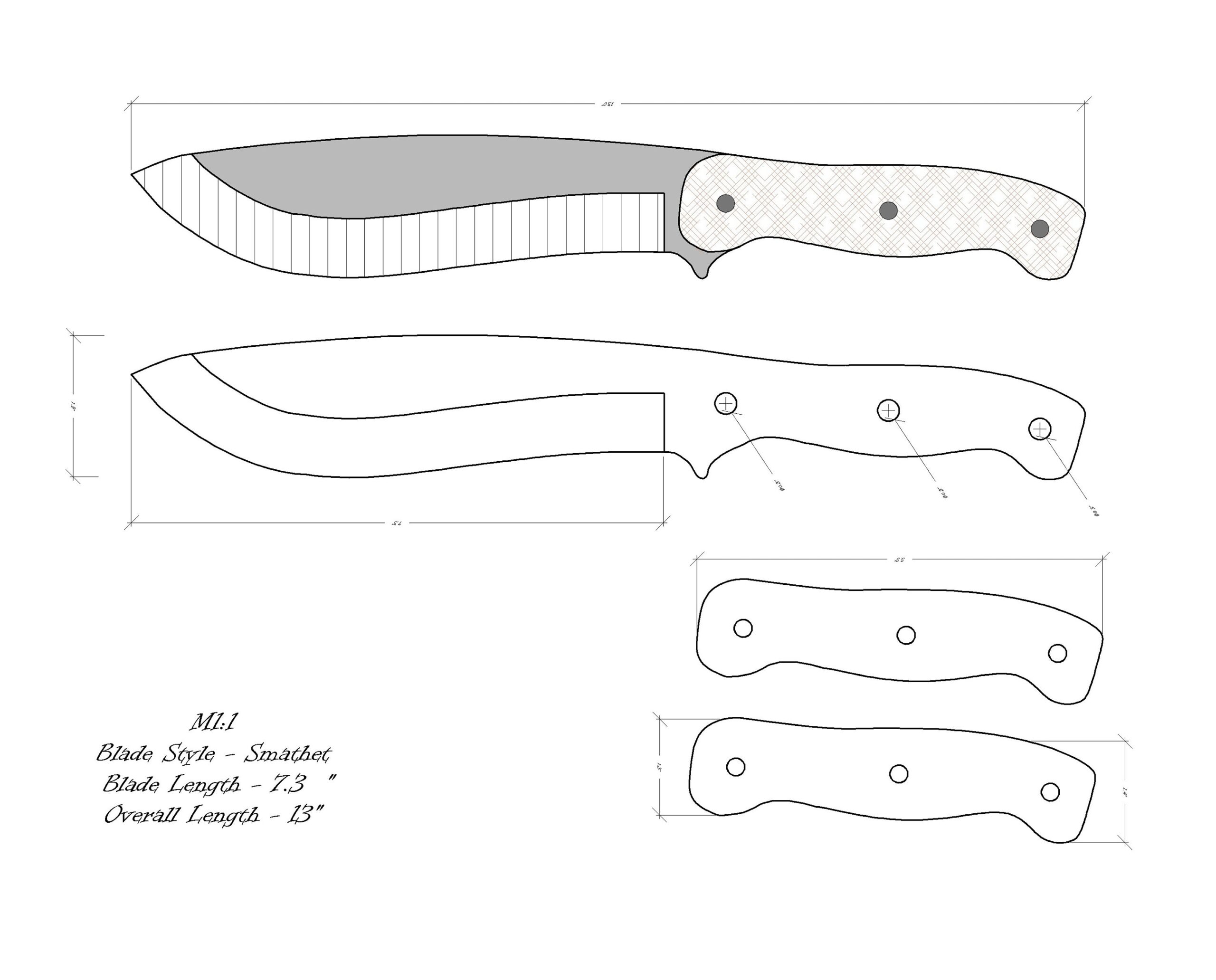 Knife Drawing knife Sketch knife Templates Printable custom Knife Knife Plans Knife Design knife Shape Etsy Australia