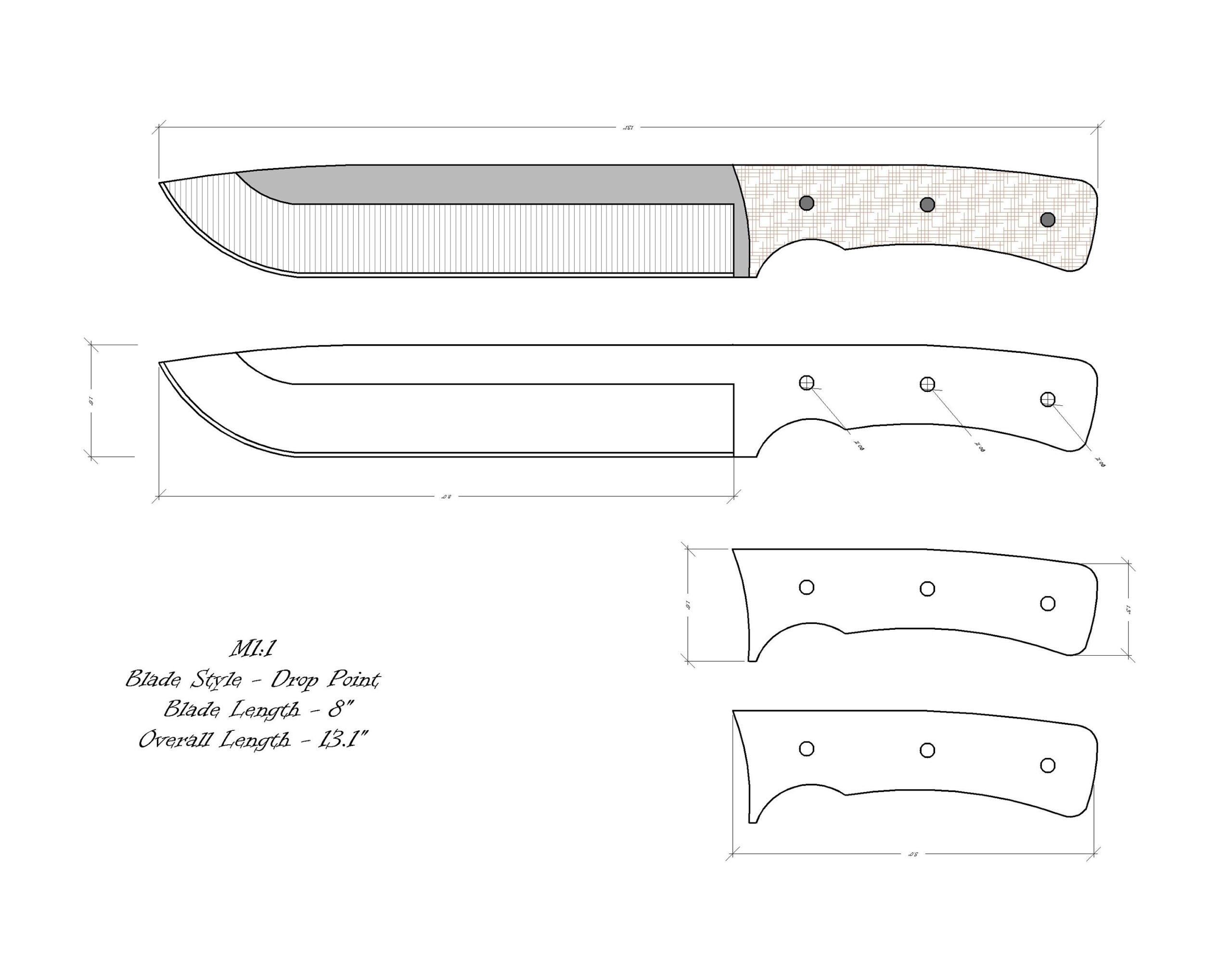 free printable knife templates