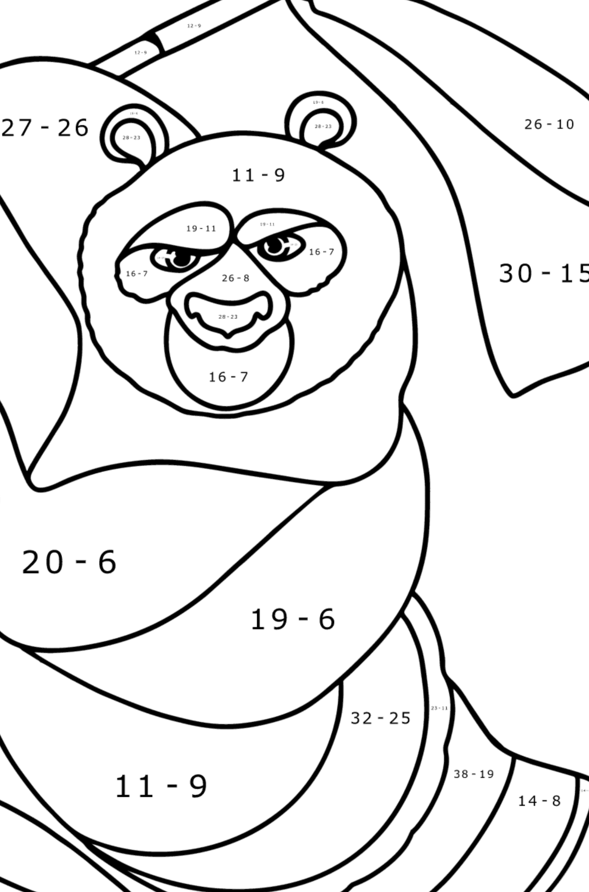 kung fu panda coloring pictures