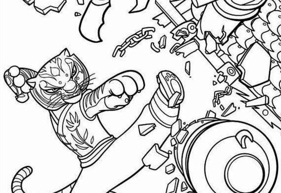 Kung Fu Panda Coloring Pages 634742