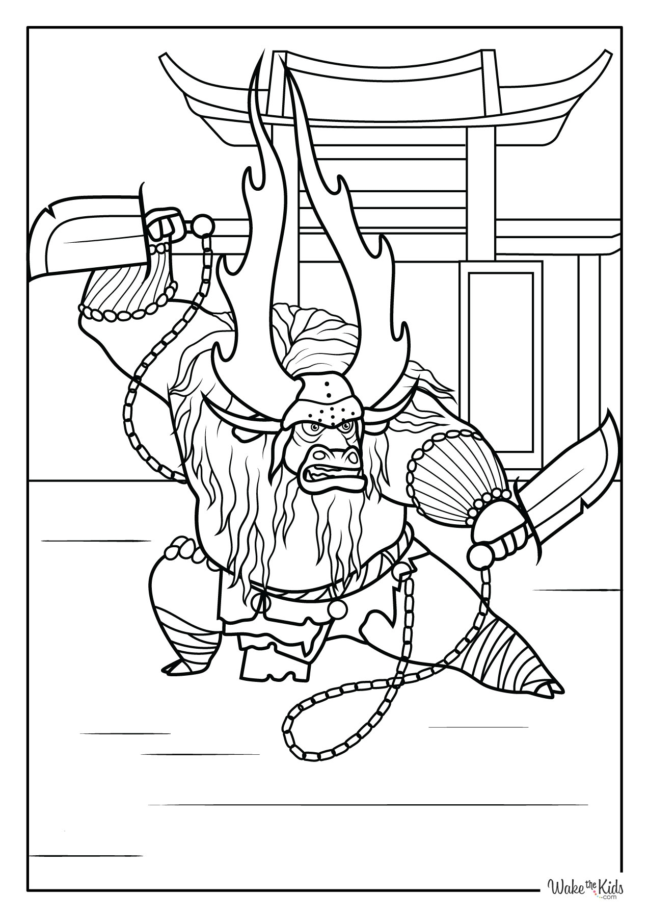 Kung Fu Panda Coloring Pages Free Printable PDFs WakeTheKids