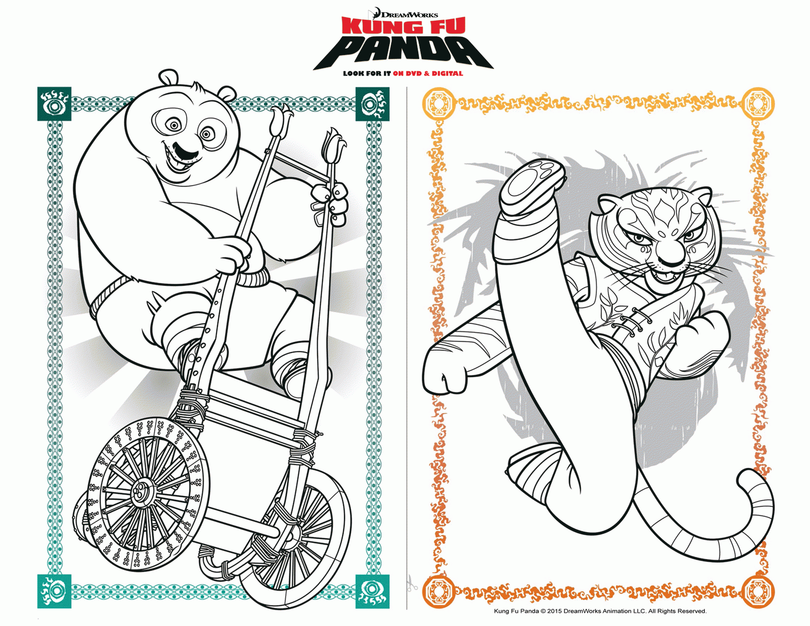  Kung Fu Panda Coloring Pages U0026 Books 100 FREE And Printable 