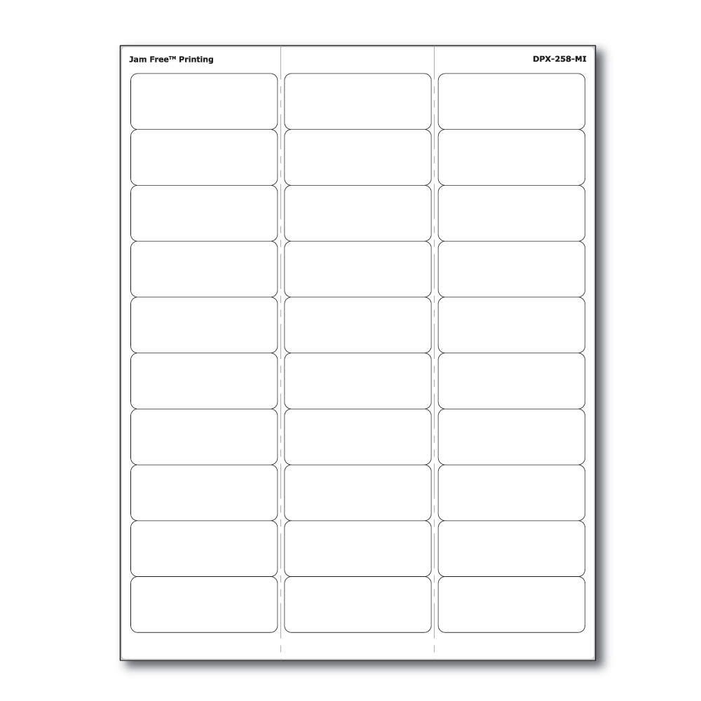 Label Laser Paper Permanent 2 5 8
