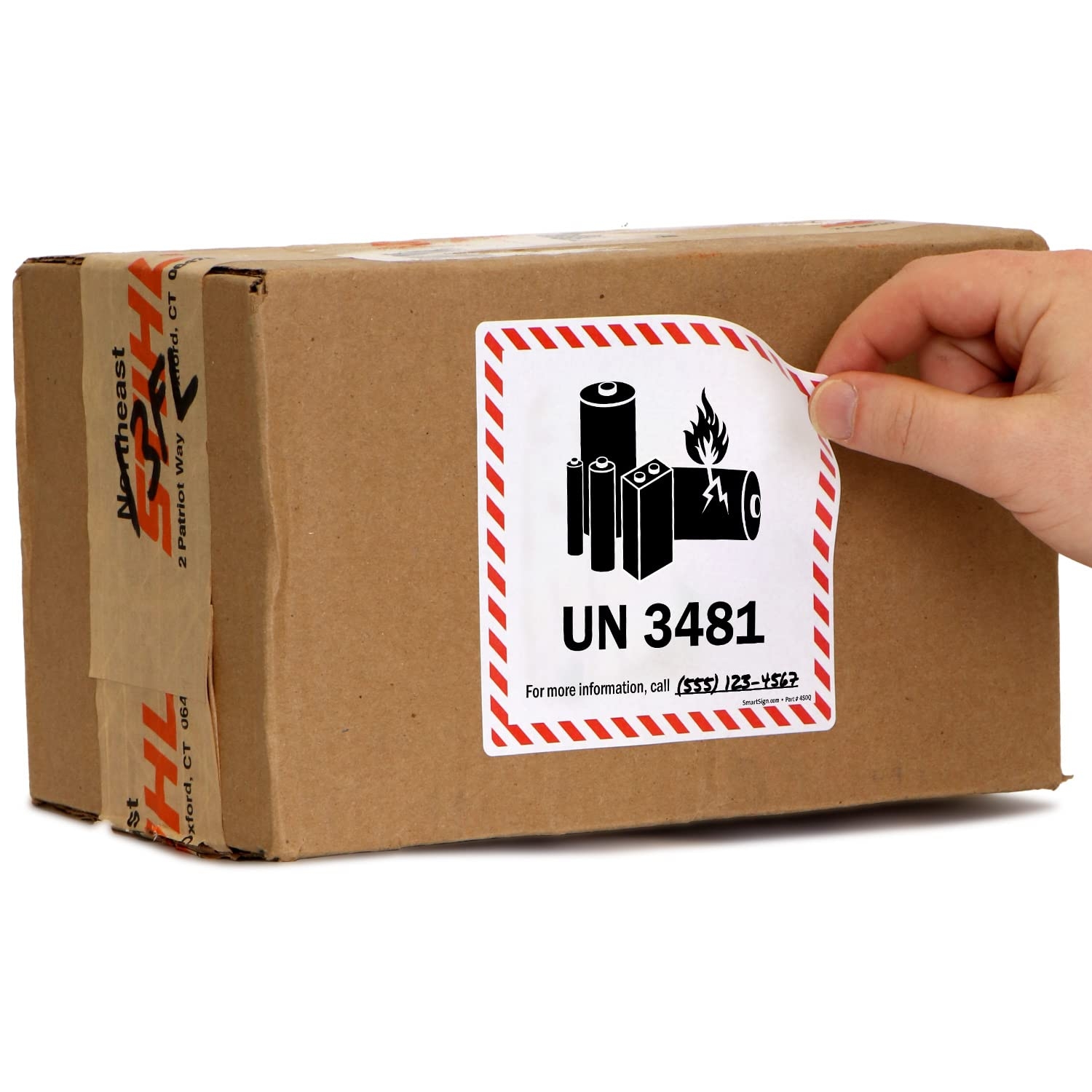 lithium battery shipping label printable