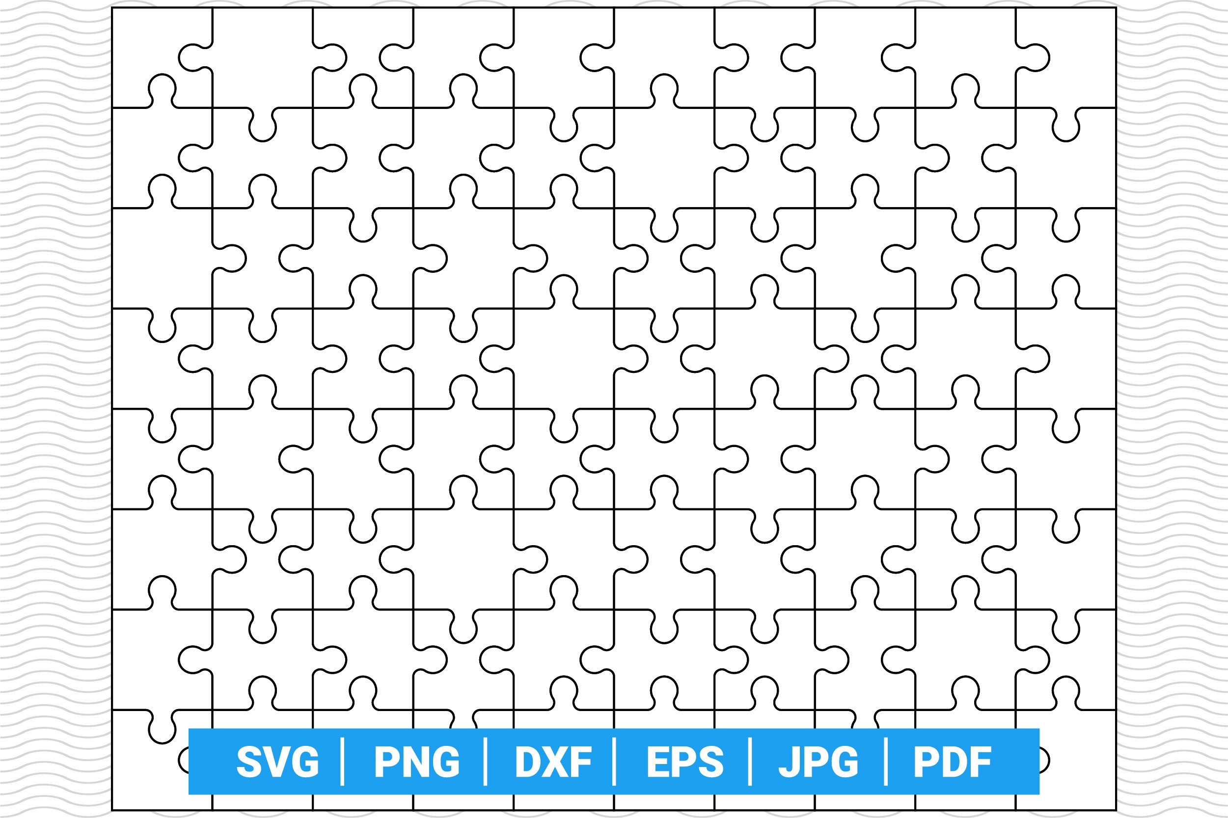 Large Jigsaw Puzzle2 SVG For Cricut Silhouette Inkspace