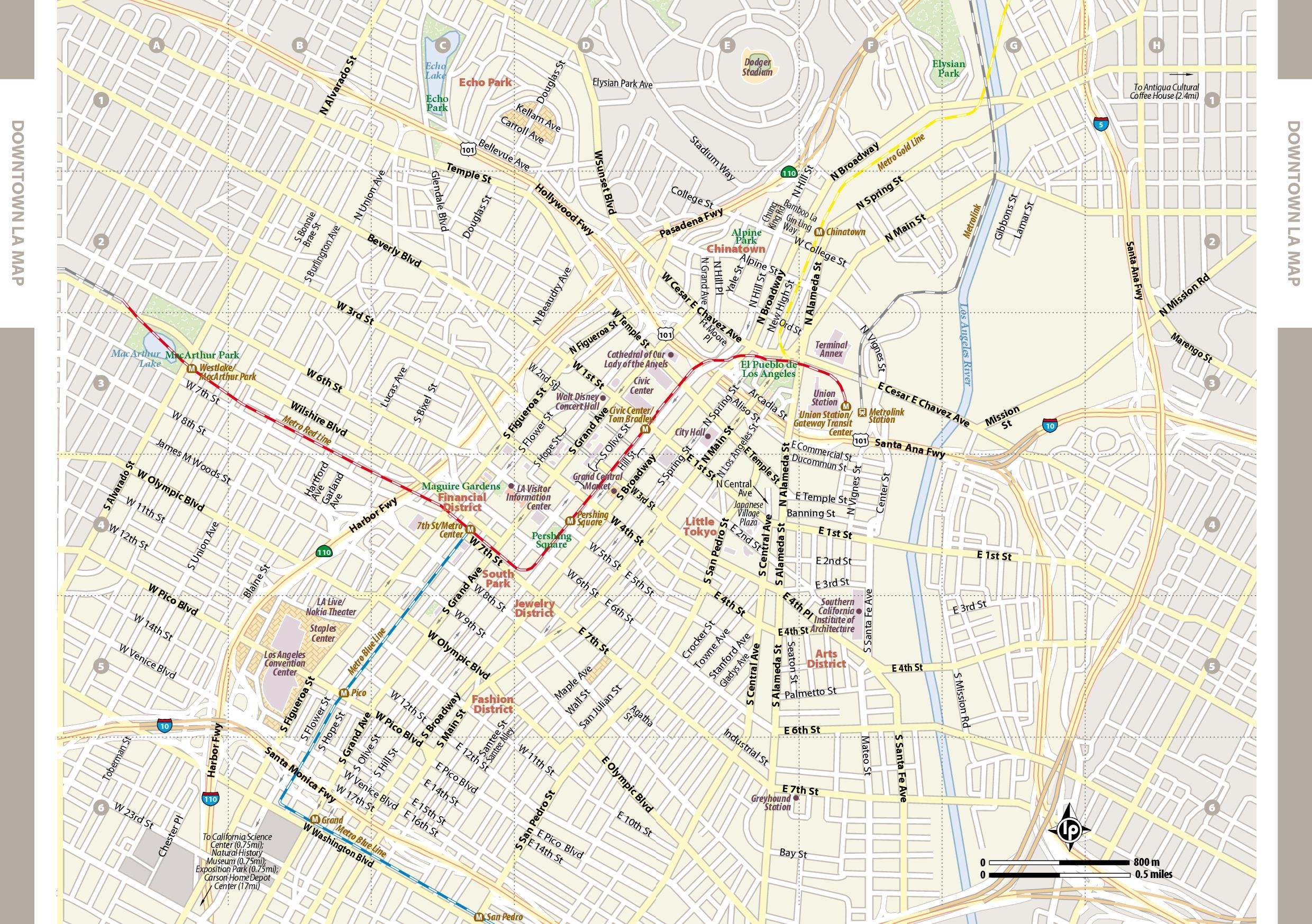 printable laos angelesmap
