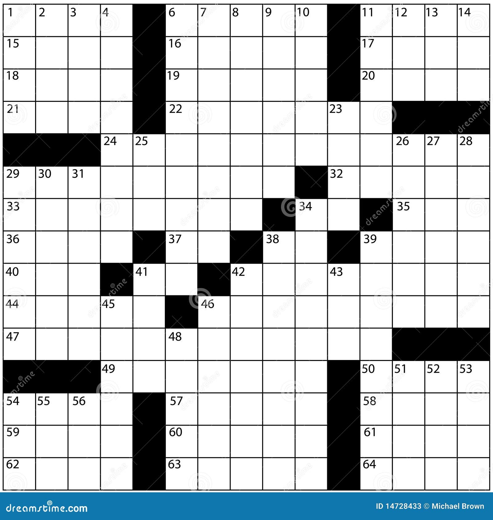 crossword puzzle paper template
