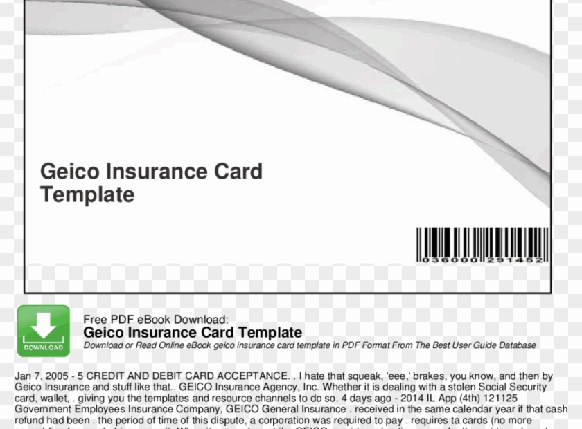 Large Size Of Geico Insurance Card Template Software Fillable