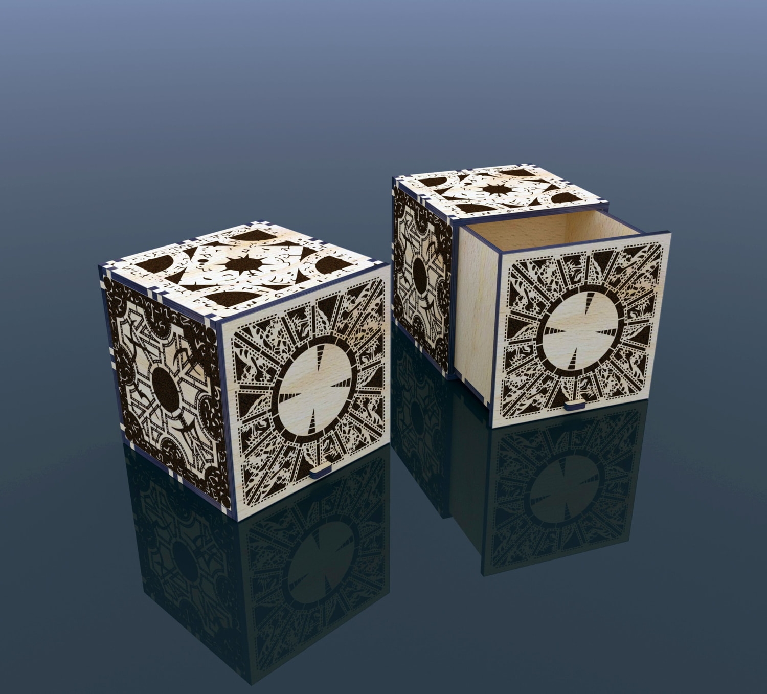 Laser Cut Hellraiser Puzzle Box 4mm Free Vector Cdr Download 