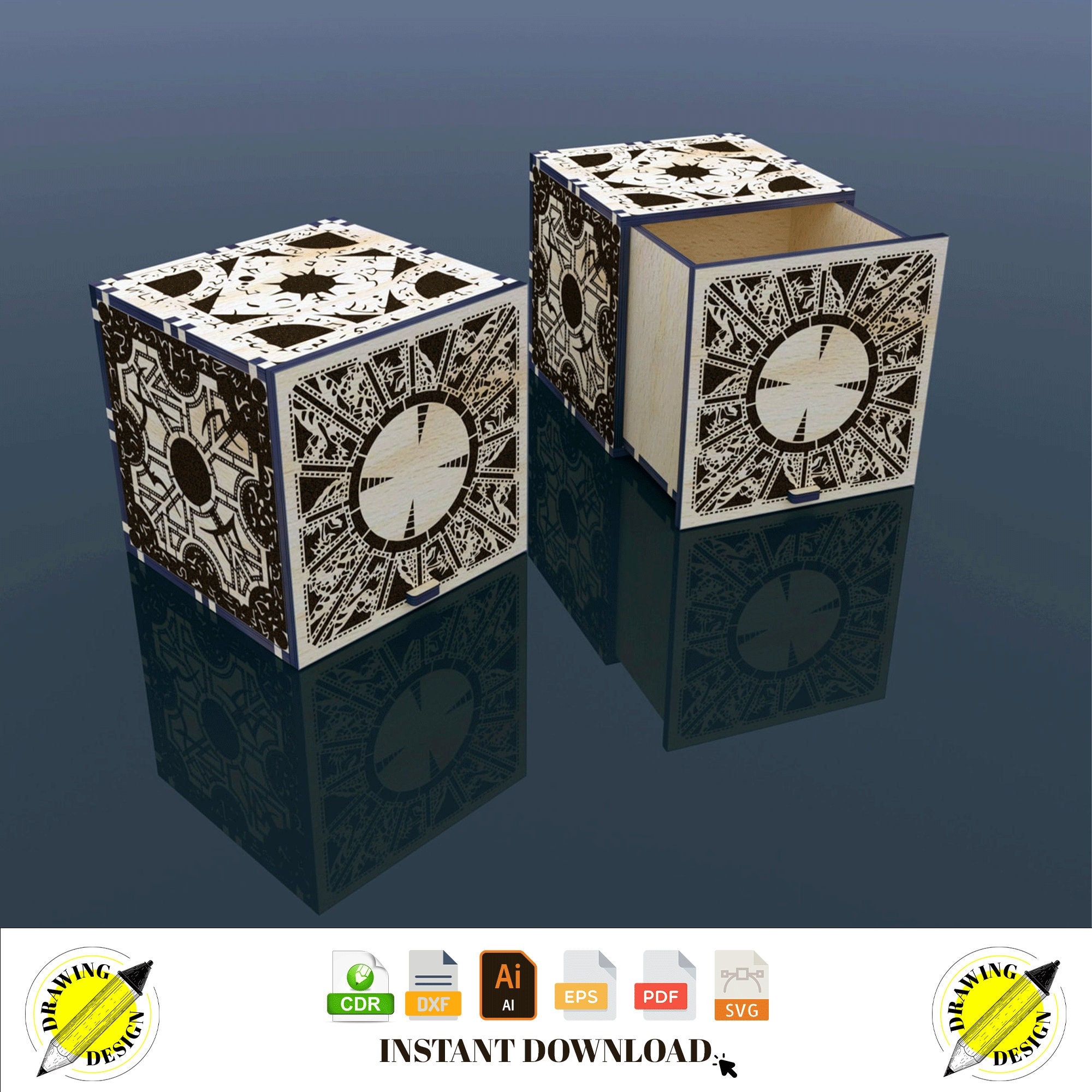 hellraiser puzzle box template