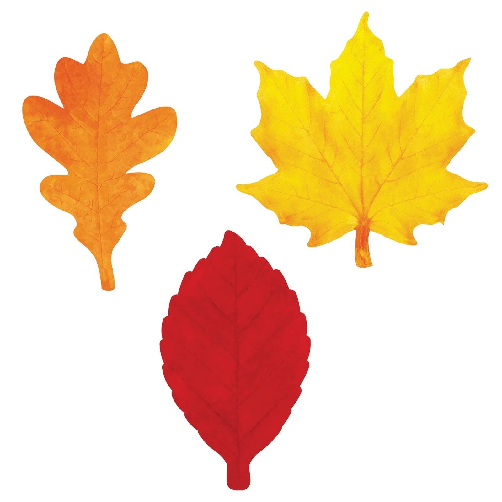 colored leaf template printable