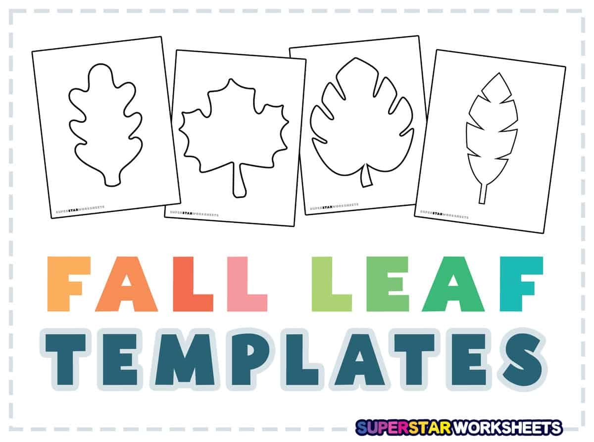 fall leaf template free printable