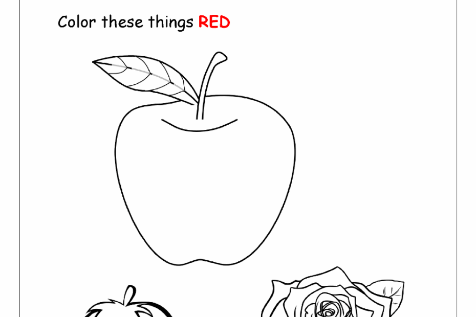Learn Colors Red Coloring Pages Blue Coloring Pages Yellow Coloring Pages Green Coloring Pages Black White Brown Gray Purple Orange Pink Colors Coloring Pages MegaWorkbook