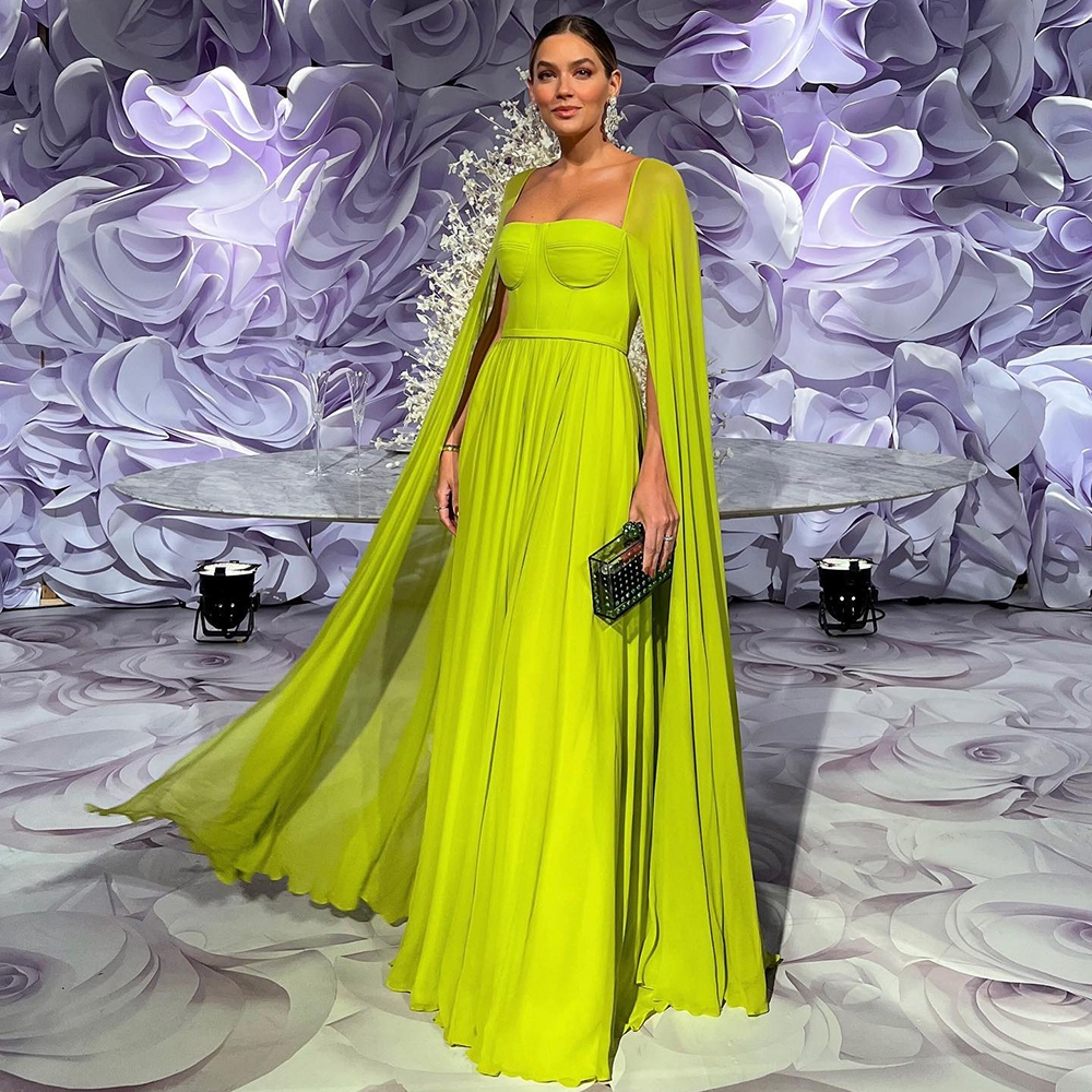 lemon yellow color dress