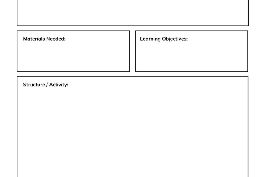 Lesson Plan Templates You Can Customize For Free Canva Worksheets Library