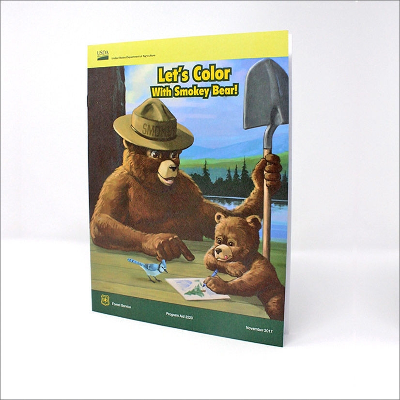 smokey the bear pictures to color