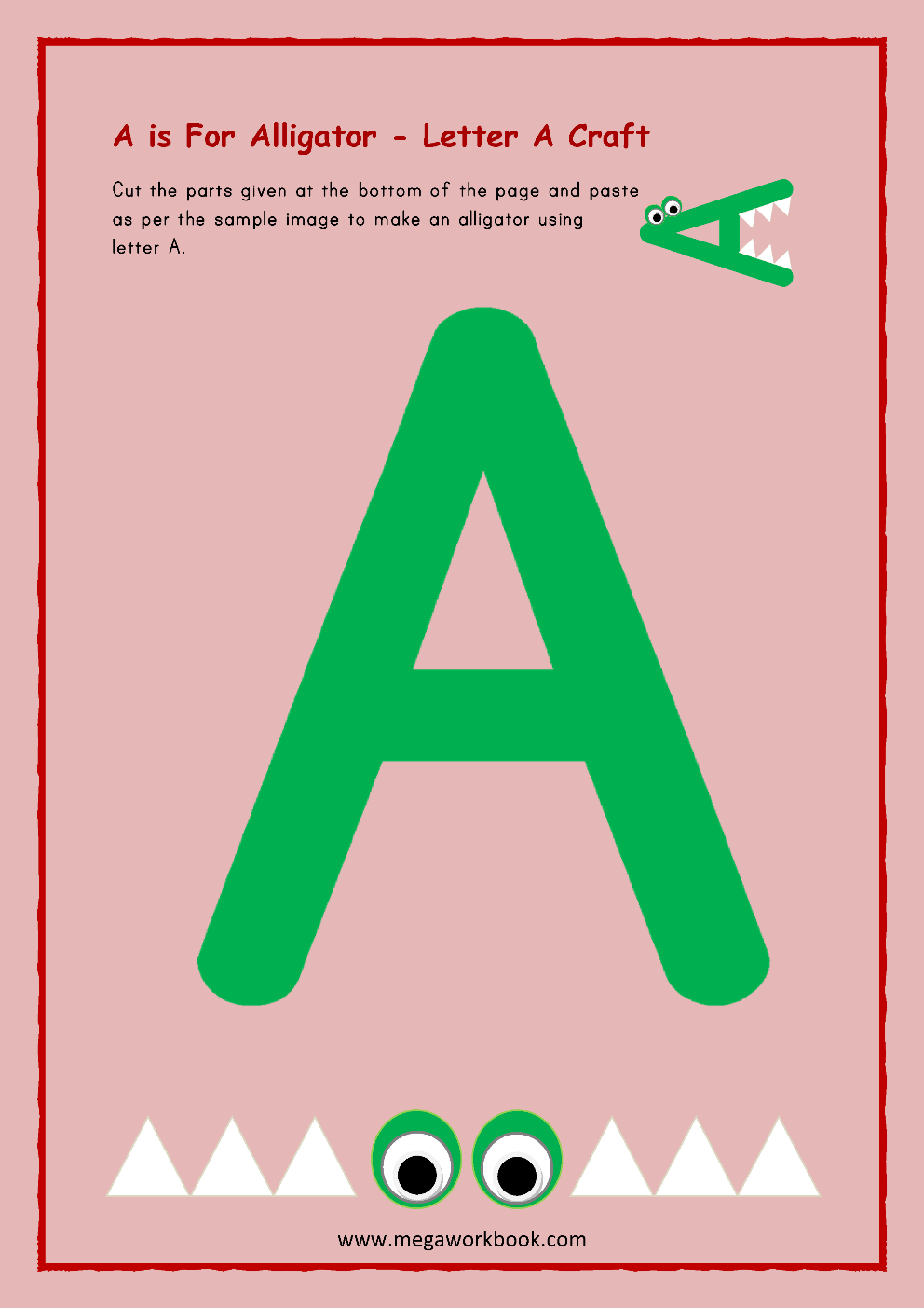 letter a worksheets for preschoolers