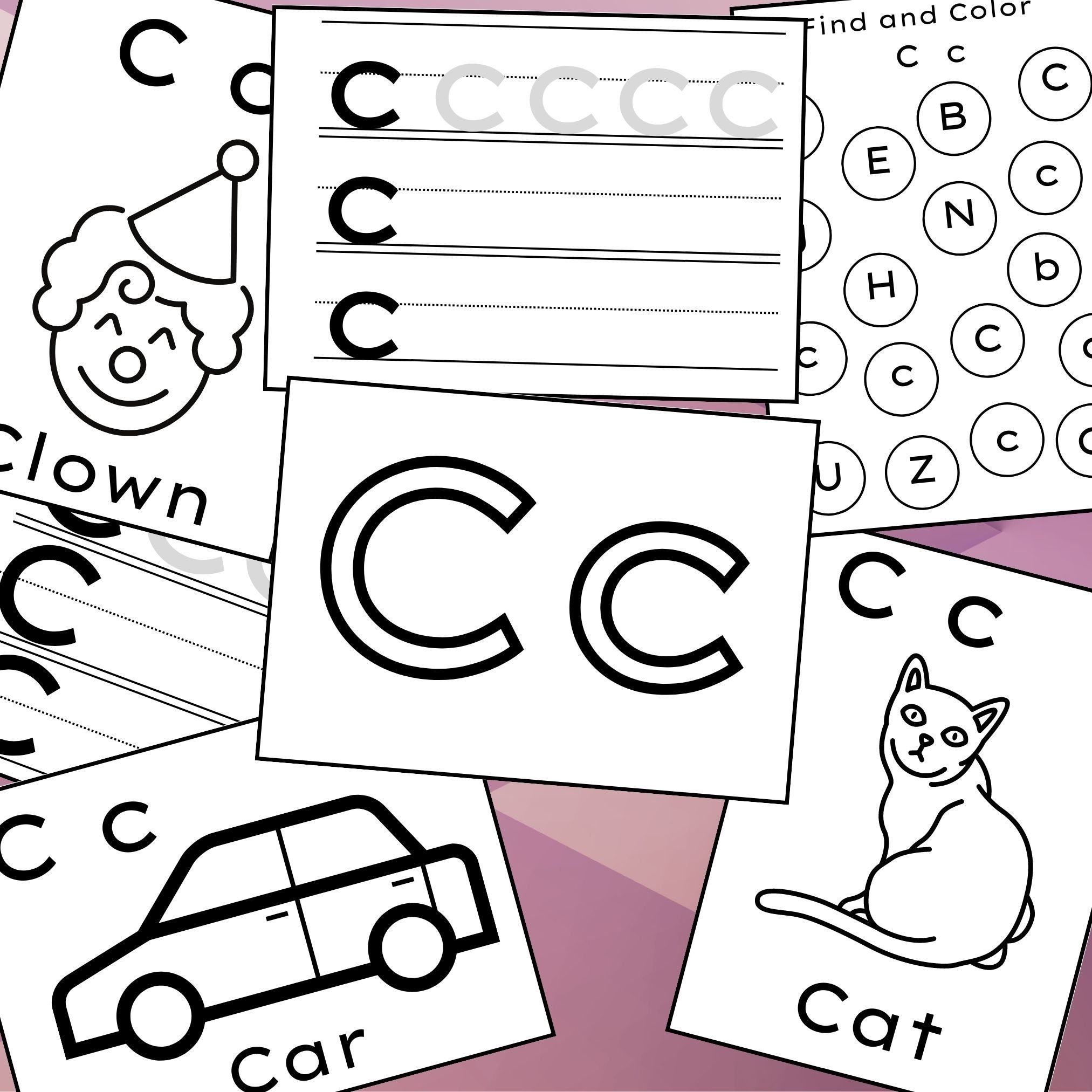 letter c worksheets preschool