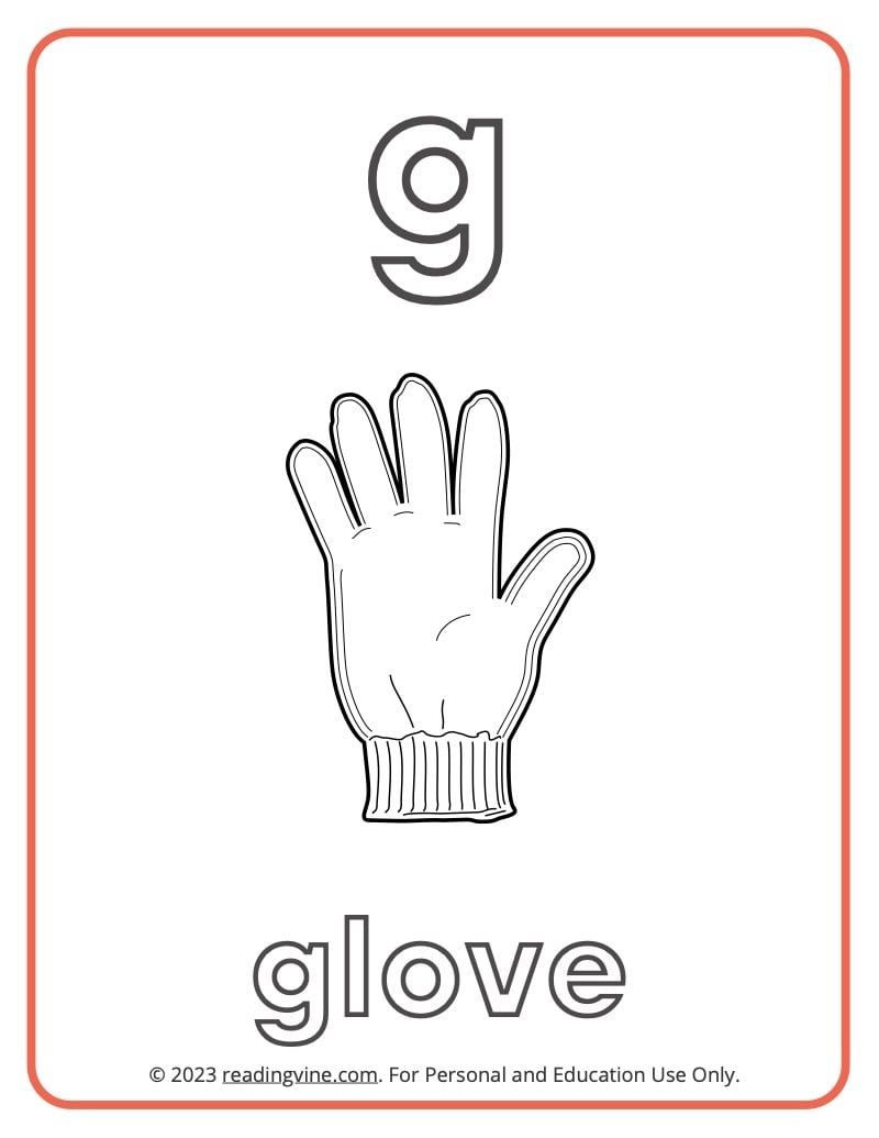 letter g coloring worksheets