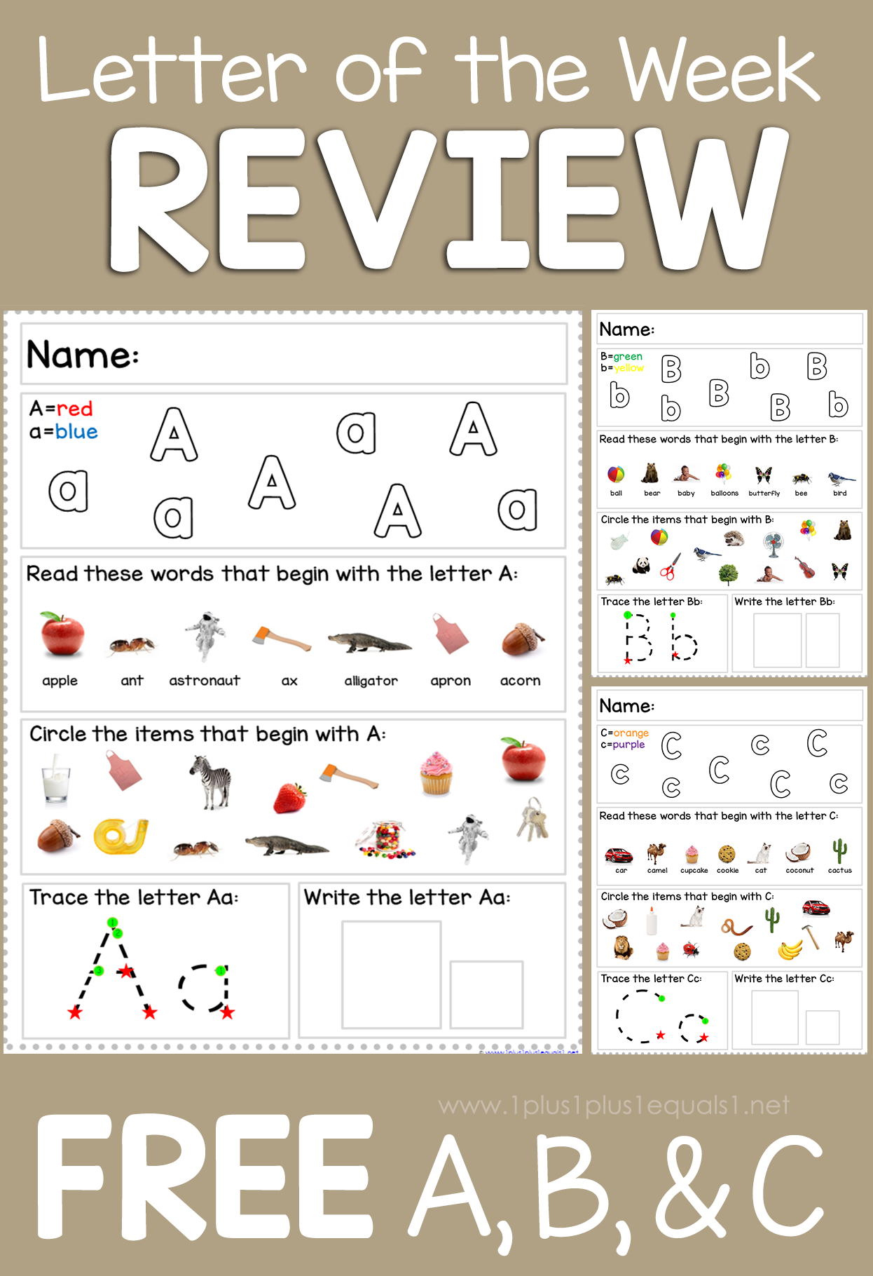 kindergarten homeschool worksheets