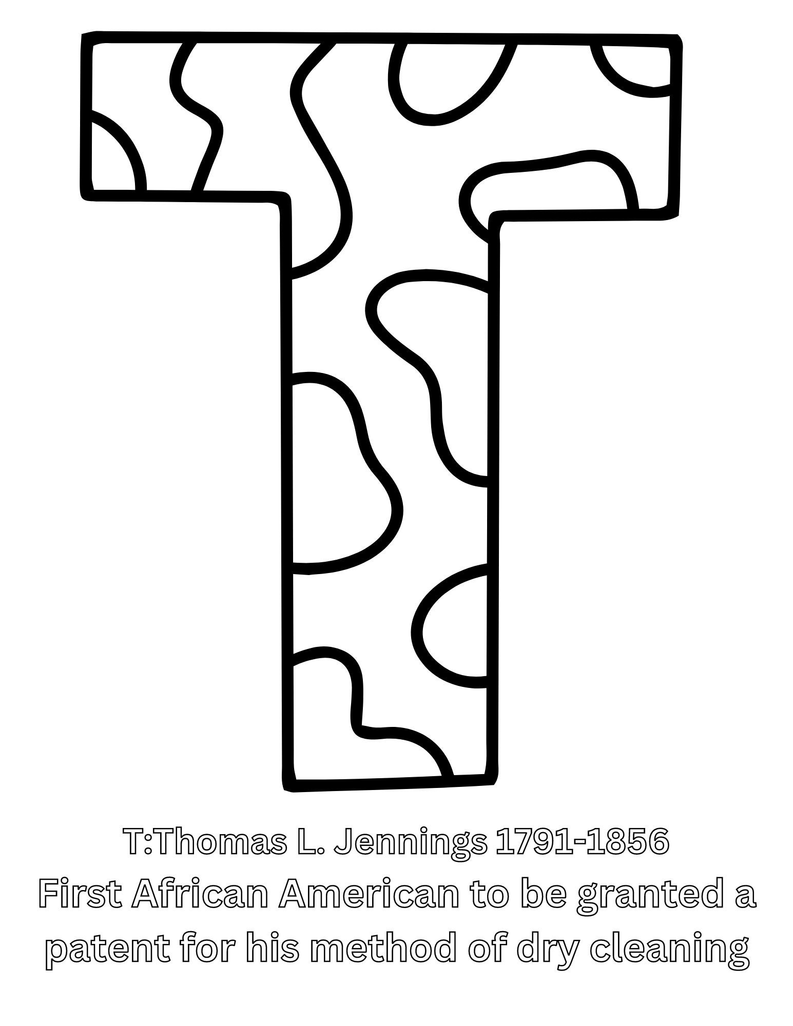Letter T Coloring Page