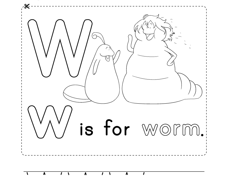 Letter W Alphabet Activity Worksheet Doozy Moo