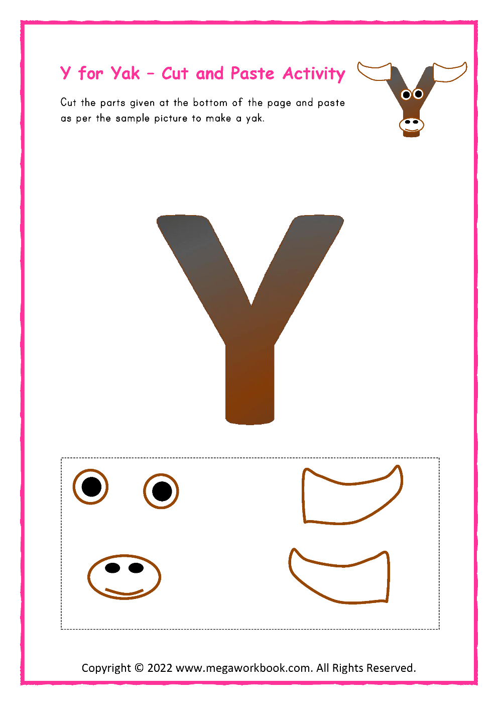 letter y printable