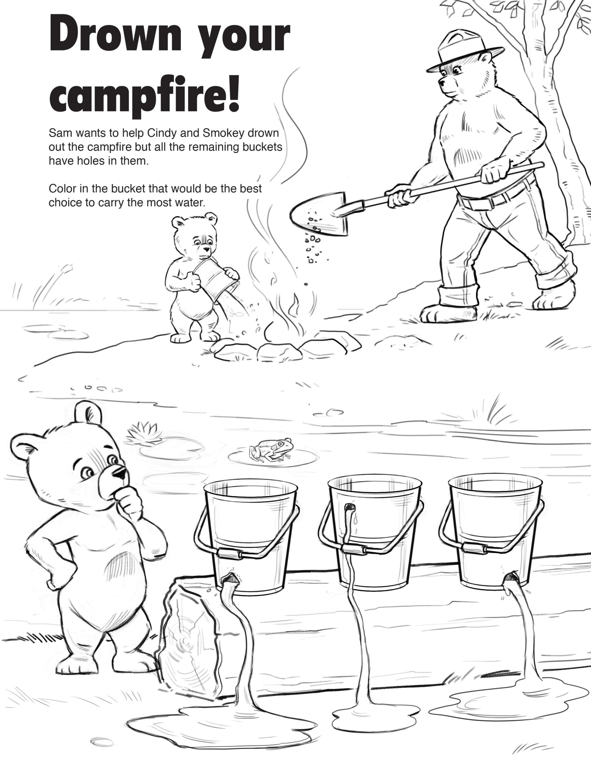 smokey bear coloring sheets