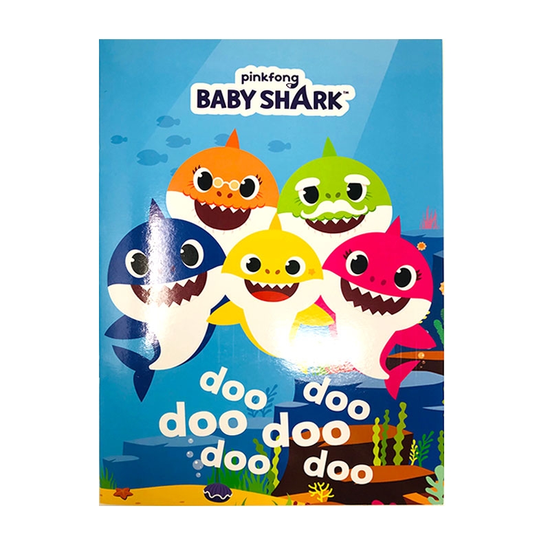 baby shark para colorear