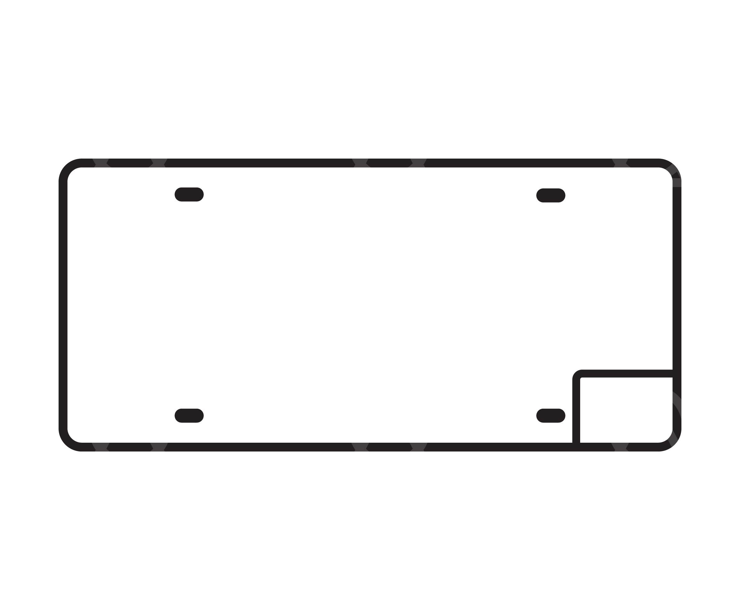 free printable printable license plate template