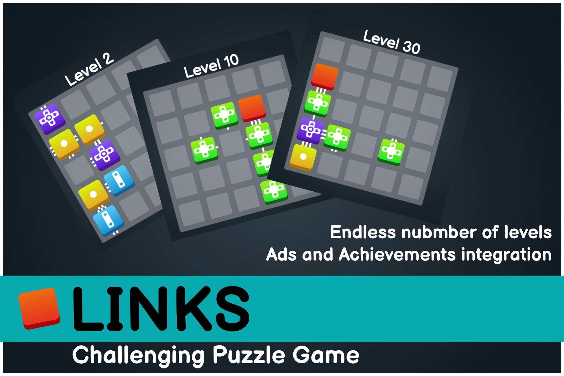 Links Challenging Puzzle Game Template