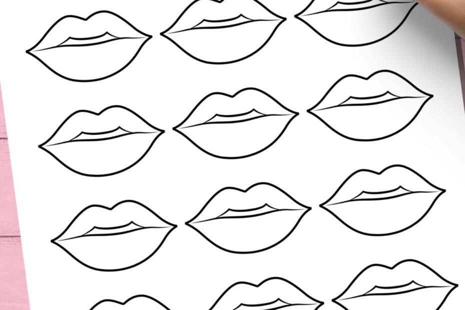Lips Templates Free Printable Worksheets Library