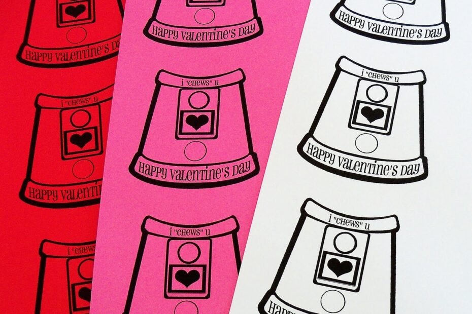 Living With Threemoonbabies Gumball Machine Valentines