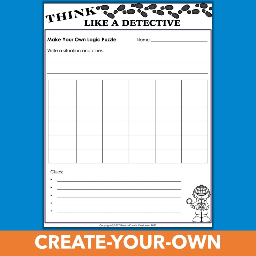 Logic Puzzles For Kids Deductive Reasoning U0026 Make Your Own 