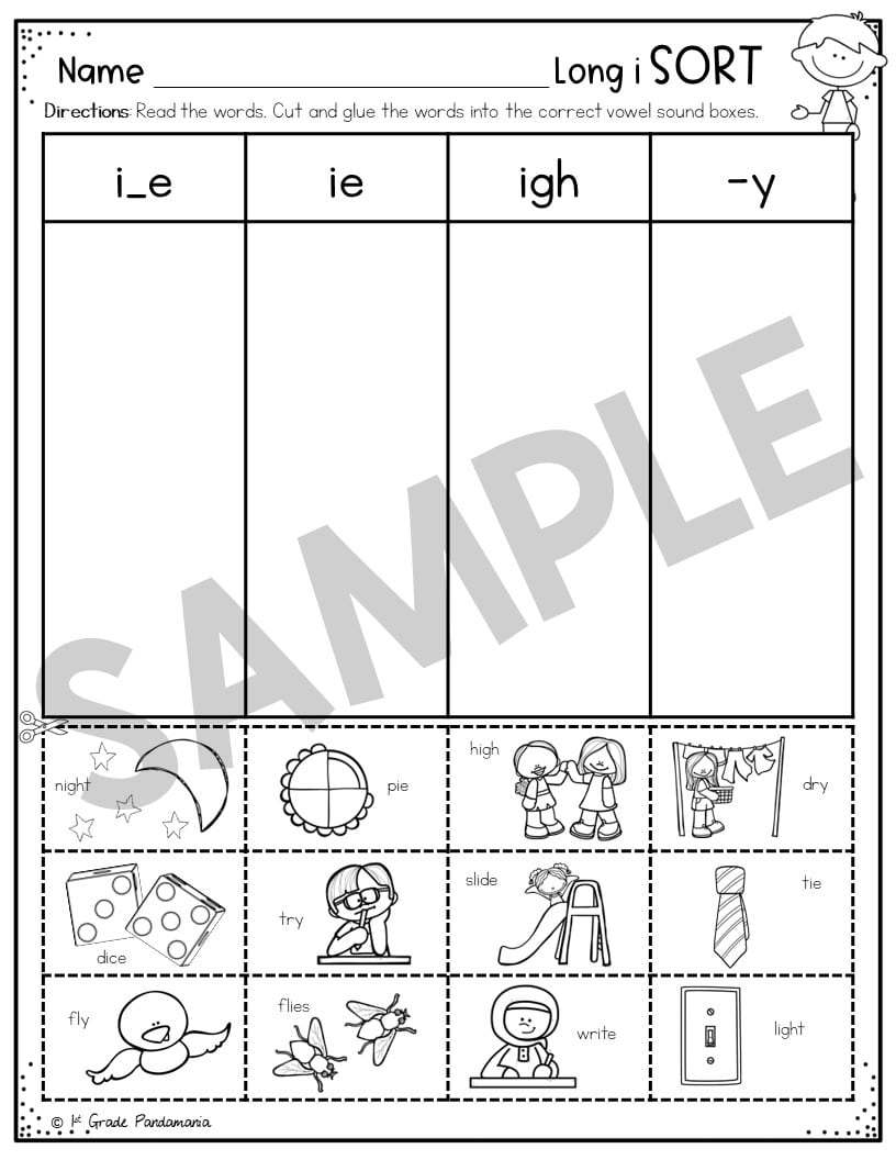 long i worksheets
