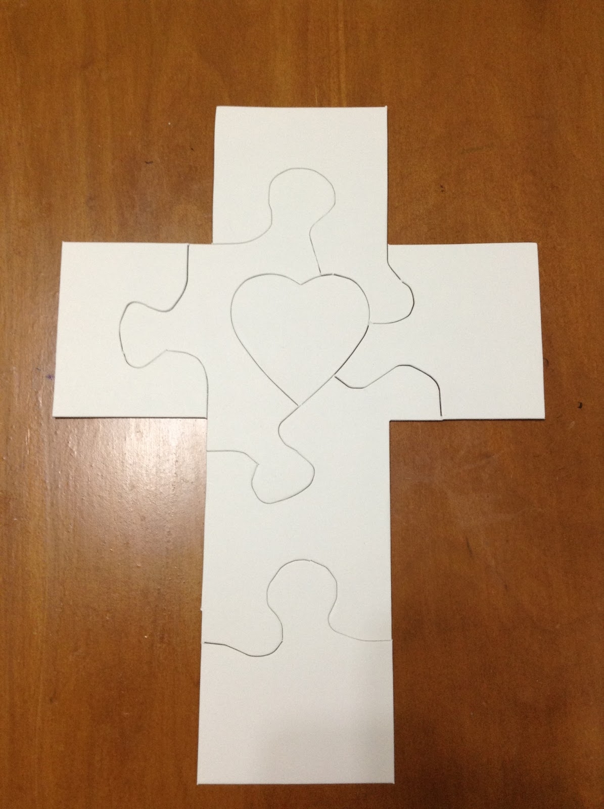 seven piece puzzle template