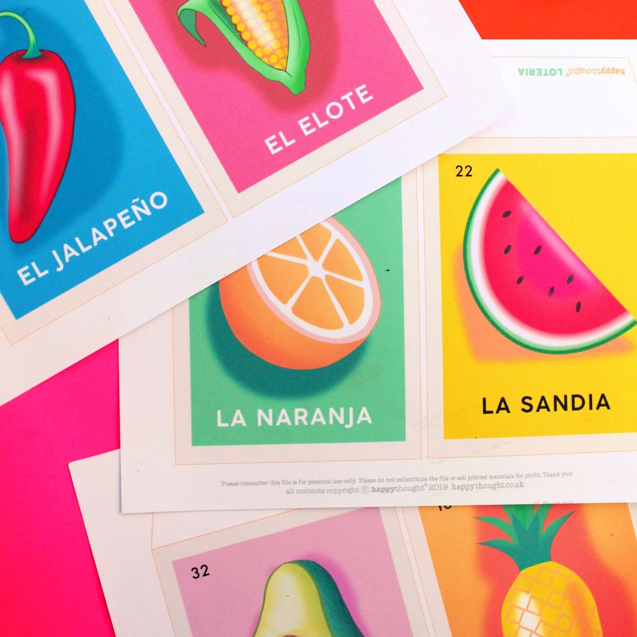 loteria playing cards printable