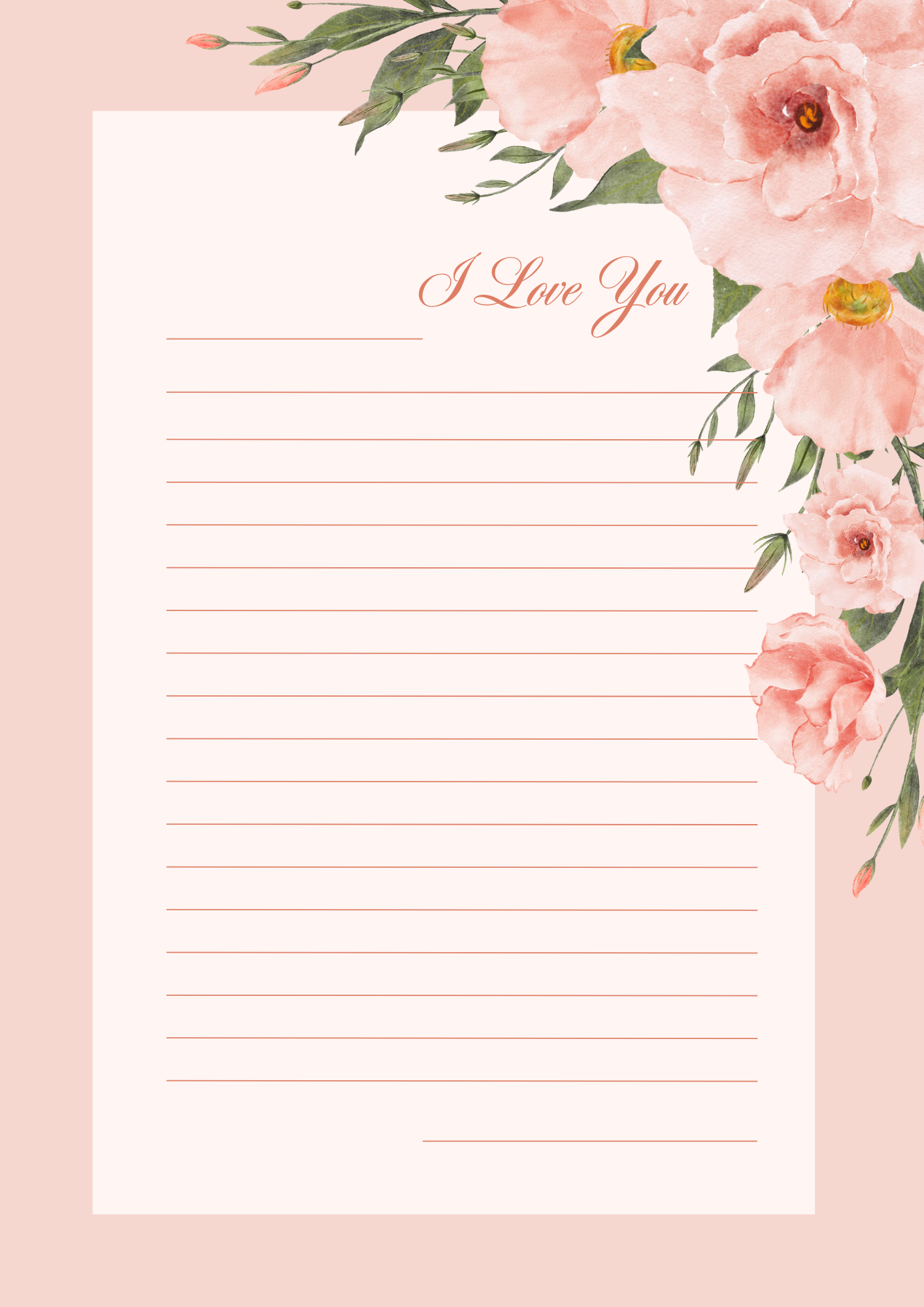 Love Letter Tamplate 1