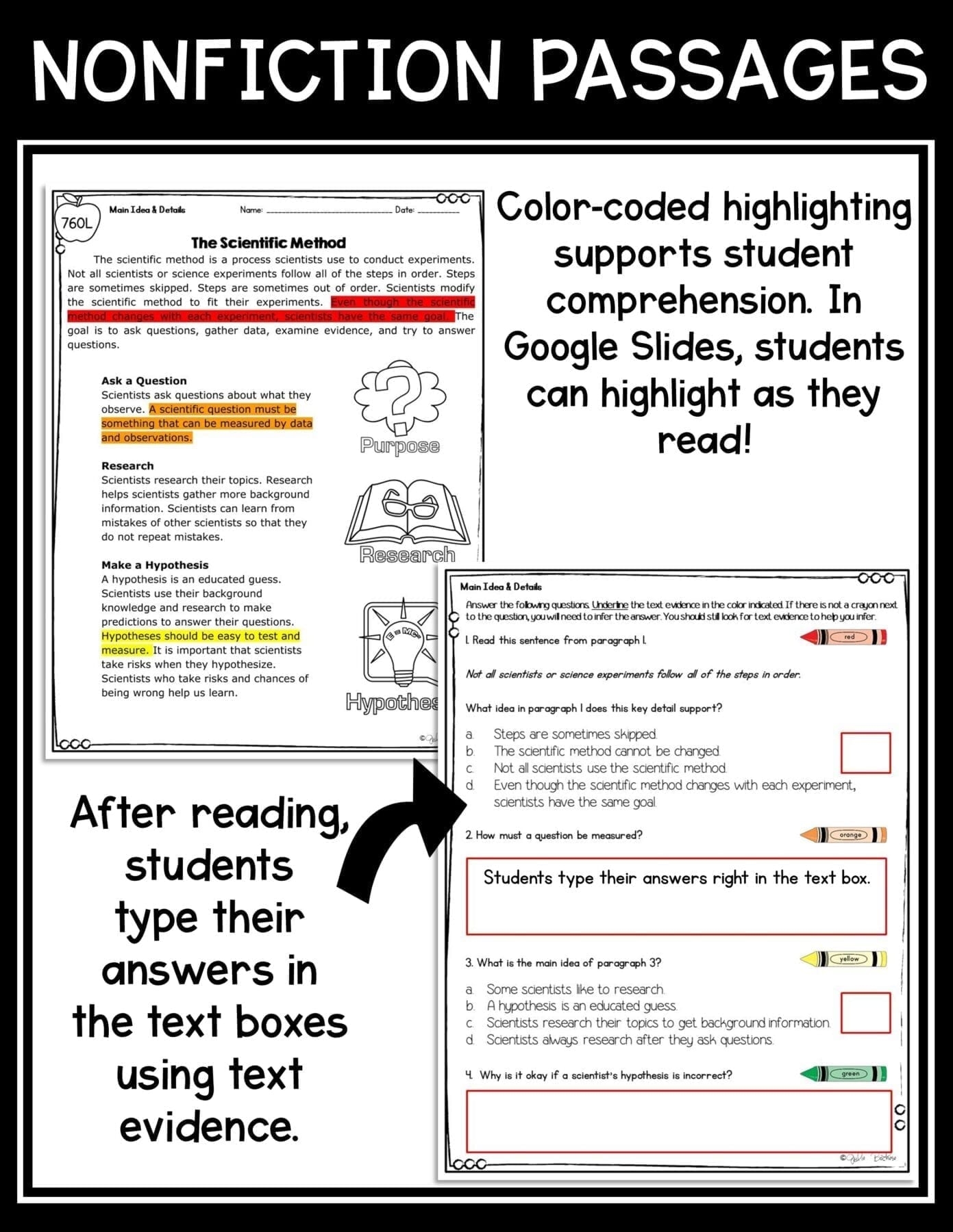 main idea worksheets 4th grade