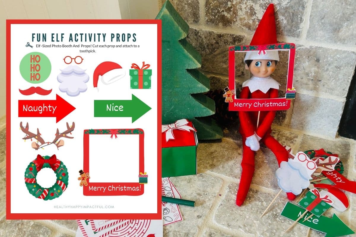 elf on the shelf printable props