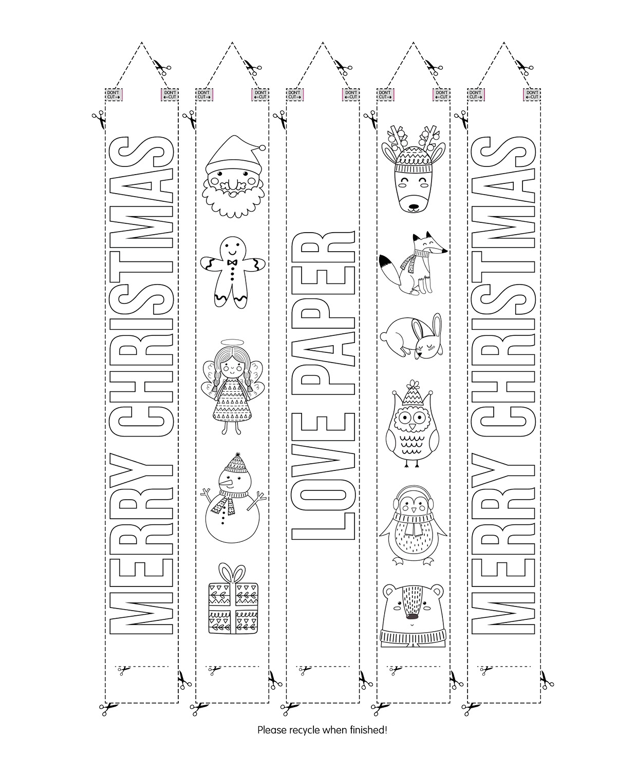 Make Your Own Paper Christmas Decorations Love Paper