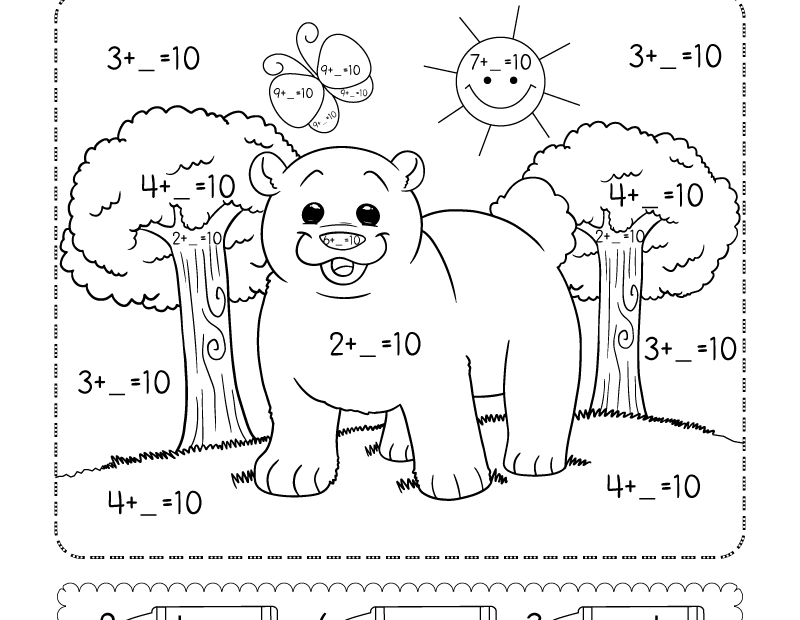 Making 10 Math Coloring Worksheet Free Printable Digital U0026 PDF