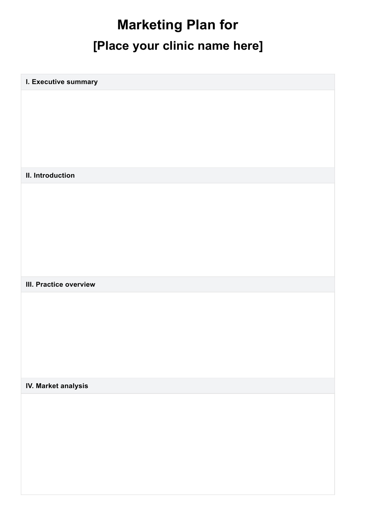 Marketing Plan For Private Practice U0026 Example Free PDF Download