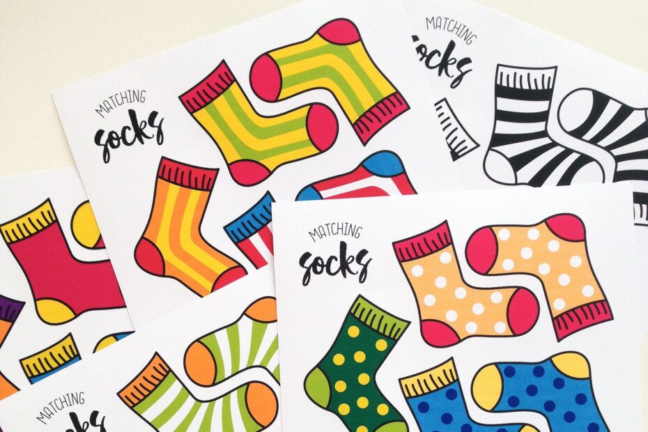 Matching Socks Game FREE Printable My Party Design