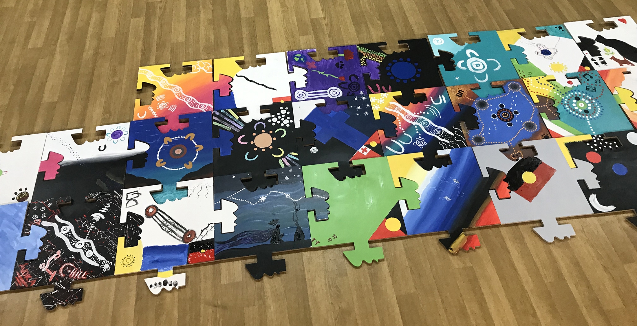 puzzle piece art project template