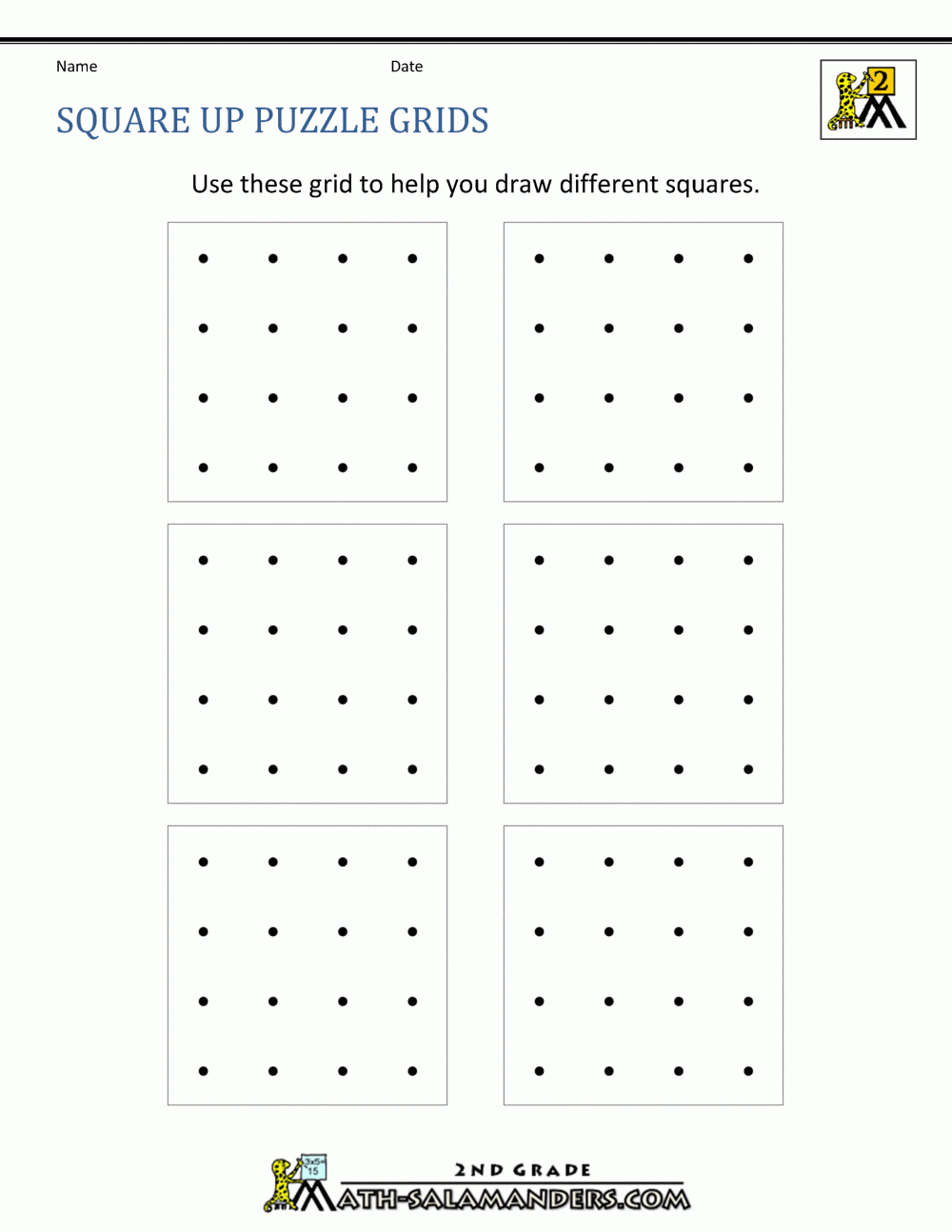 math square puzzle template