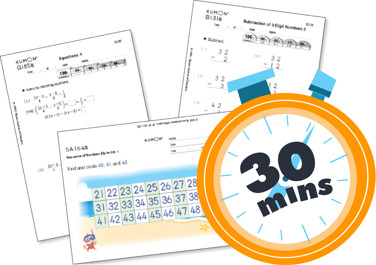 kumon math worksheets for kindergarten
