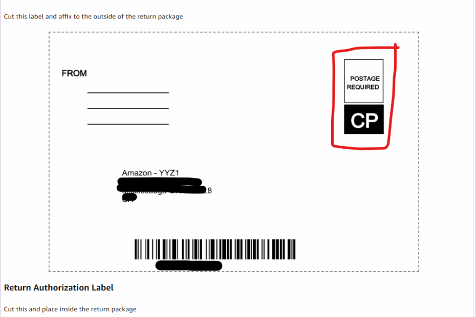 MCF Returns Pre paid Return Labels